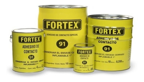 Adhesivo De Contacto Cemento Fortex 91 X 1lt Delcanal