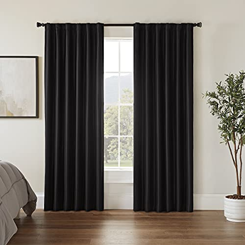 Cortinas Opacas Eclipse Fresno 132 X 213 Cm Negro