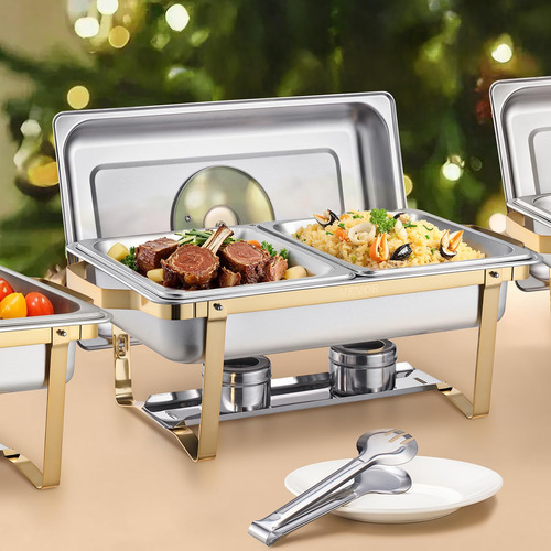 Juego De Platos Para Buffet Hafing Dish Vevor, 4 Litros, 2 U