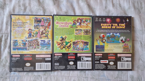 Mario Party 4, Mario Party 5, Mario Party 6 - Gamecube (Usado)