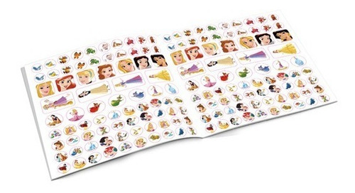 Imagem 4 de 7 de Livro De Atividades Princesas Disney Com Adesivos E Mascara