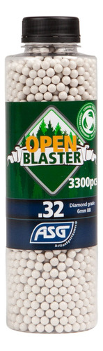 Balin Airsoft Asg Open Air 6mm 0,32gr 3300uni Blanco Ecologi