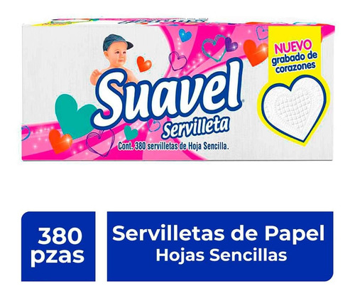 Servilletas Suavel Hoja Sencilla 380 Servilletas