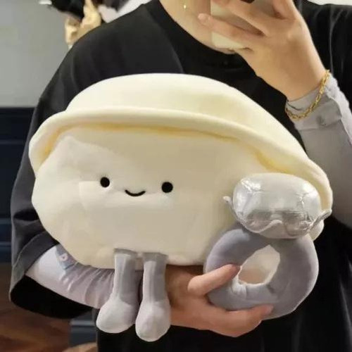 Lj Peluche De Estuche En Forma De Almeja Con Anillo Perla