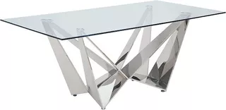 Mesa De Lujo Escorpio Acero 304 Mesa De Vidrio 10 Mm Para 8