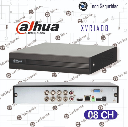 Imagen 4 de 10 de Kit Seguridad Dahua Cctv Dvr 8ch Hd + 8 Camara Infrar +disco
