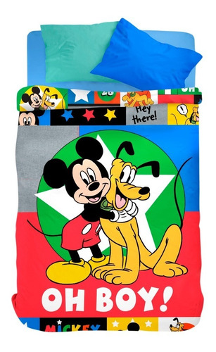 Acolchado Infantil Cuna Funcional Mickey Mouse Disney Piñata