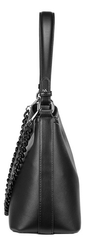 Bolsa Satchel Enso Mujer Eb243307stb Negro Acabado de los herrajes Níquel Diseño de la tela Liso