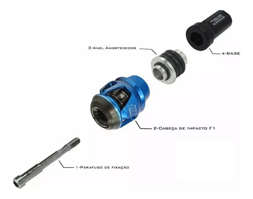 Slider F1 Protetor Motor Procton Racing Yamaha Fazer 600 Fz6