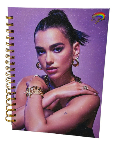 Dua Lipa Agenda Premium Efecto Diamonds Extra Grande B5