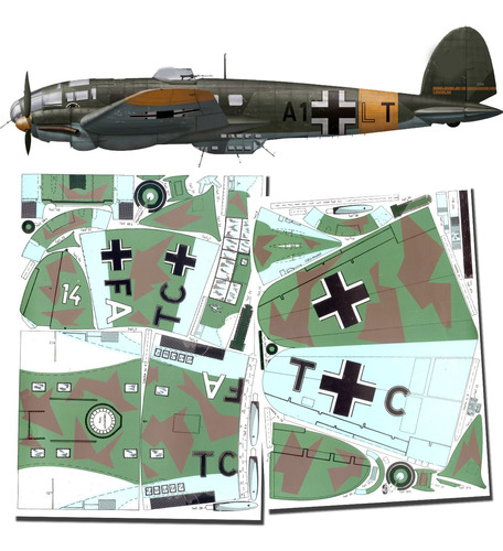 Heinkel He 111 V2 Papercraft 1.33