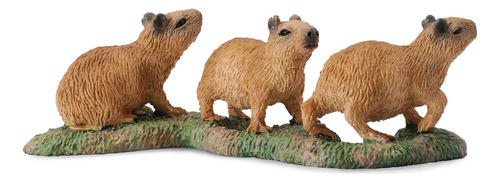 Figura De Crías De Capibara De La Marca Collecta (Usado)
