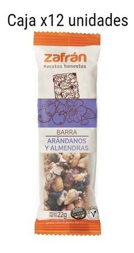 Zafran Barrita De Arándanos Y Almendras Caja X 12 Un Oferta