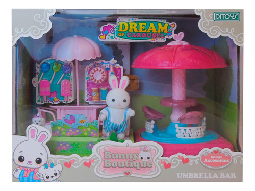 Bunny Boutique Umbrella Bar Con Accesorios Original Ditoys