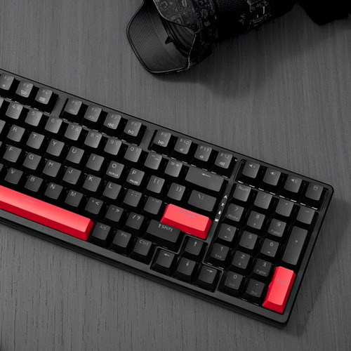 Teclado Mecanico Cable Keychron Lemokey X5 Qmk Sw/red Teclado Negro Idioma Inglés Internacional