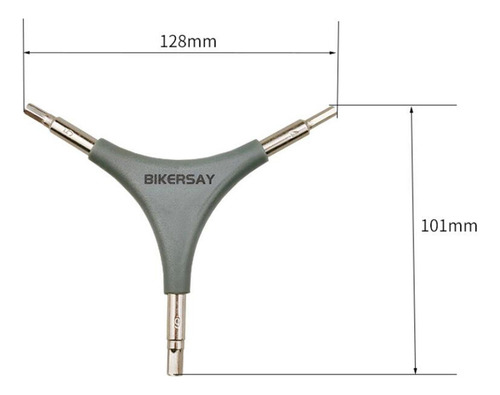 4mm 5mm 6mm Chave Hexagonal De Bicicleta De Três Vias Tipo
