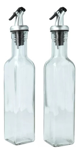 Dispensador De Aceite Vinagre Aceitero Botella Set X 2 Uni