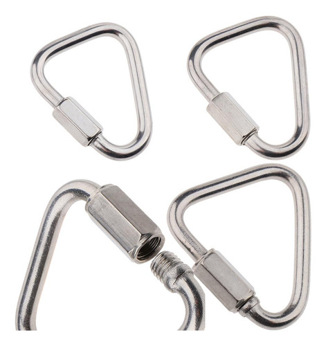 2 Mosquetón De Bloqueo De Tornillo Enlace Rápido 5mm