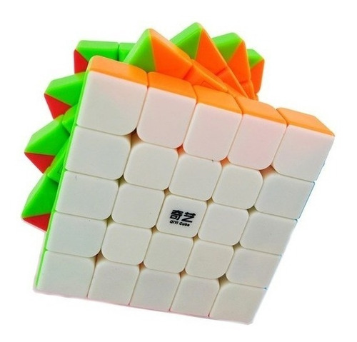 5x5x5 Qizheng Cubo De Velocidad Color de la estructura Stickerless