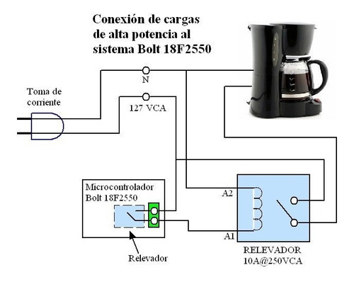 Kit Desarrollo 18f2550 Bluetooth + Relevador Alta Potencia