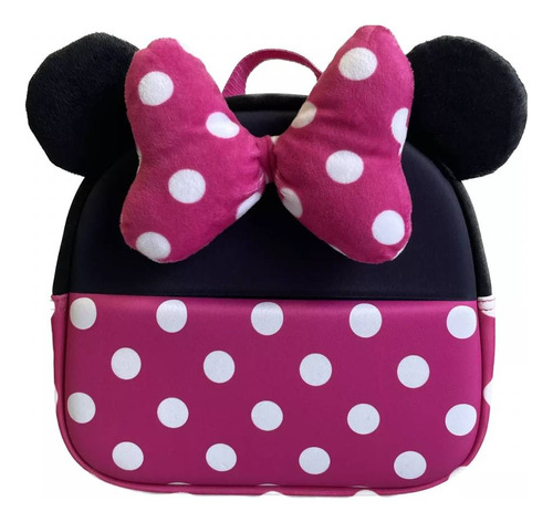 Mochila Pre-escolar 3d Minnie Con Arnes Mn80122/ Jp Ideas