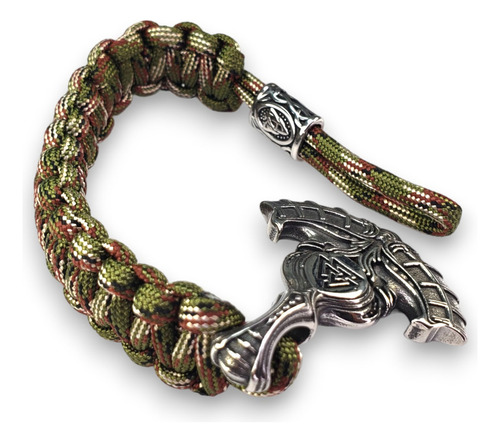 Pulsera Hacha Vikinga Y Valknut Acero Inoxidable P080