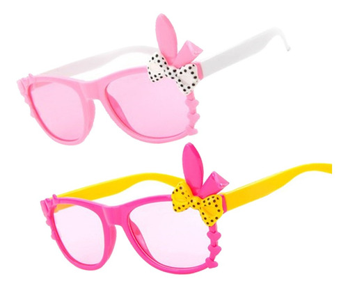 Imagen 6 de 8 de 2 Gafas De Sol De Pascua Para Niños, Oreja De Conejo, Fiesta
