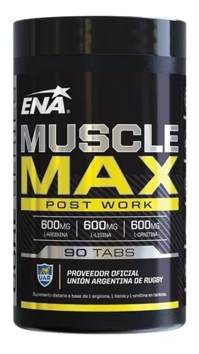 Muscle Max Ena X 90 Tabs Crecimiento Muscular Xtreme Series