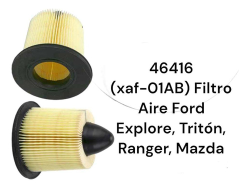 Filtro Aire  Tipo Panel Ford Explore , Mazda (xaf-01ab)