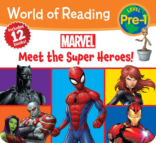 World Of Reading Marvel ¡conoce A Superhéroes! (conjunto Al