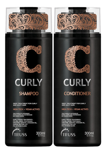 Truss Curly Shampoo + Condicionador Cabelos Cacheados 300ml