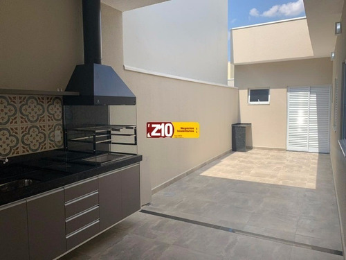 Imagem 2 de 14 de Ca09632 - Excelente Casa Em Construção Condomínio Residencial Bréscia - Z10 Imóveis Indaiatuba - At 200m² Ac 134m² - Ca09632 - 70039052