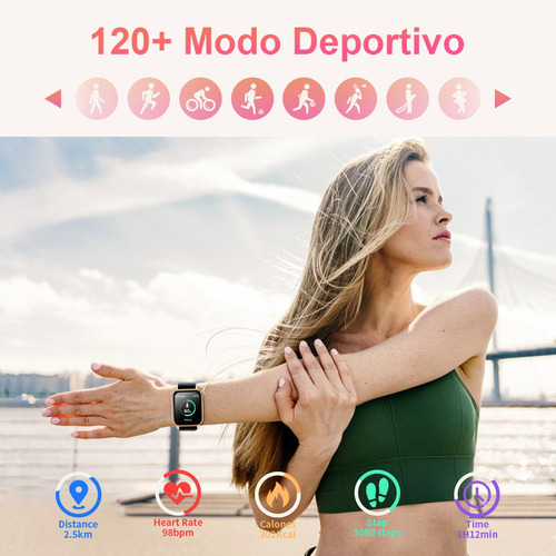 Smartwatch Impermeable Con Llamadas Por Bluetooth P/mujer