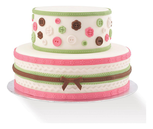 Wilton Silicone Ribbon Y Tela Fondant Y Molde De Pasta De De