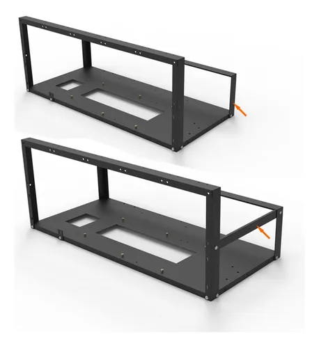 6/8 Gpu Minería Rig Marco Rack Gpu Tarjeta Caso Miner Bitcoi
