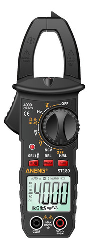 Pinza Amperimétrica Digital Aneng St180, 4000 Unidades, Br