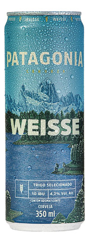 Cerveja Weisse Patagonia Lata 350ml Com 8 Unidades