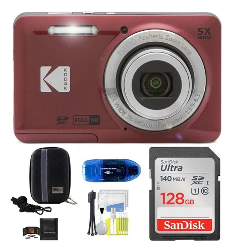 comprar Cámara Digital Kodak Pixpro Fz55 16mp 1\u002F2.3 Cmos 28mm Roja