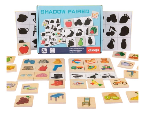 Juego De Mesa Didáctico Asociación Figuras Y Sombras.sh