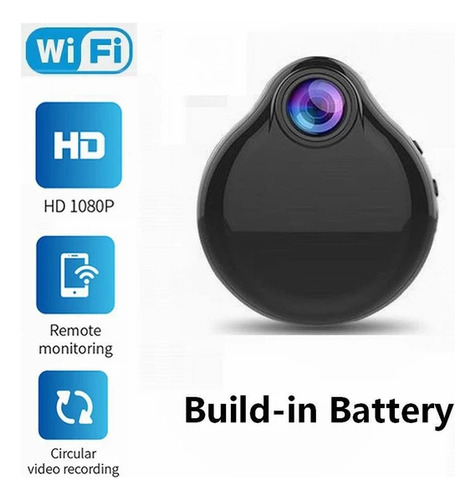 Mini Cámara Espía H13b Wifi Hd 1080p Negro