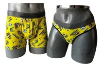 Comprar Duo Parejas Conjunto Boxer  Tanga Futbol América