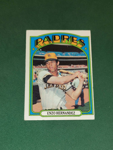 Cv Enzo Hernández 1972 Topps San Diego Padres