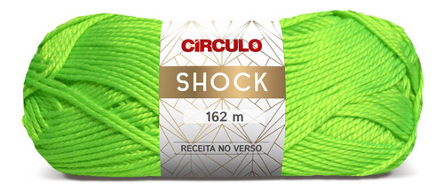 Fio/lã Circulo Shock 100g Tex 617 162 Metros (cores Alegres) Cor 5273-verde Neon