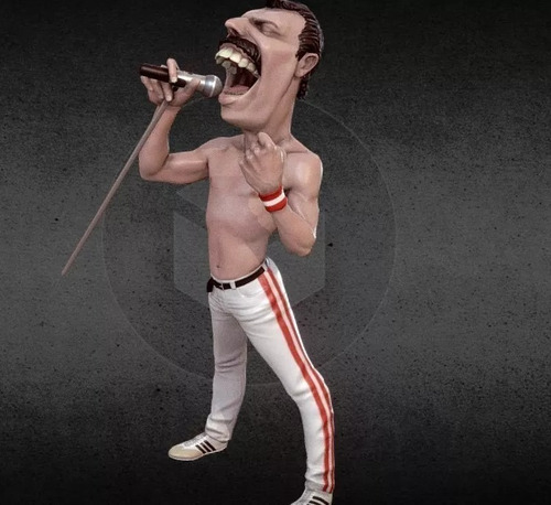 Imagen 4 de 4 de Figura Freddy Mercury Archivo Stl Para Impresion 3d