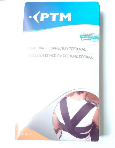 Corrector Postural/espaldar De Neoprene Ptm L