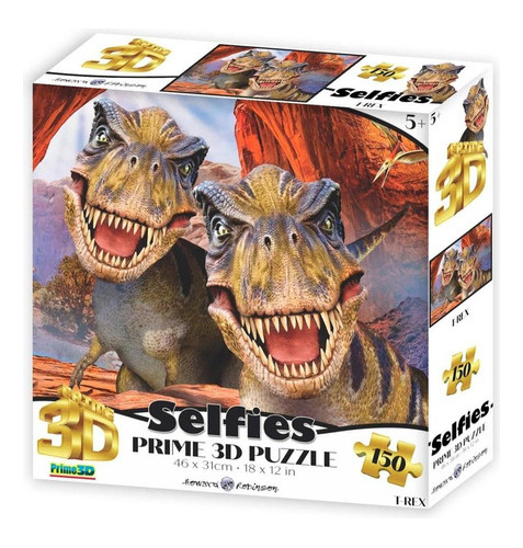 Puzzle 3d De 150 Piezas - Selfie T-rex