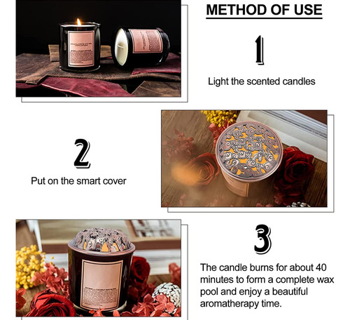 2 Piezas De Cubierta De Vela Perfumada Cubierta De Velas Cub