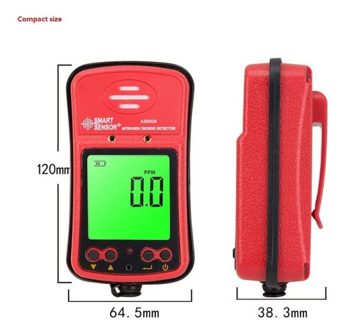 Detector Gas Gases Nitrogeno N2 Portátil 0-20ppm Monitor