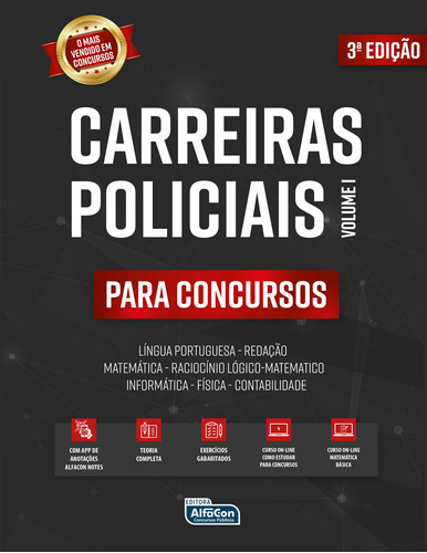 Carreiras Policiais Para Concursos  Vol. 1, De Equipe Alfacon. Editora Alfacon, Capa Mole Em Português