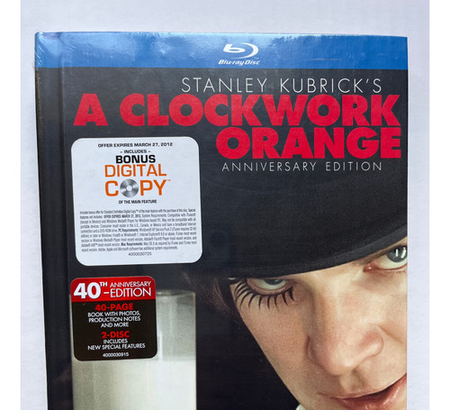 Pelicula A Clockwork Orange, Anniversary Edition, Bluray